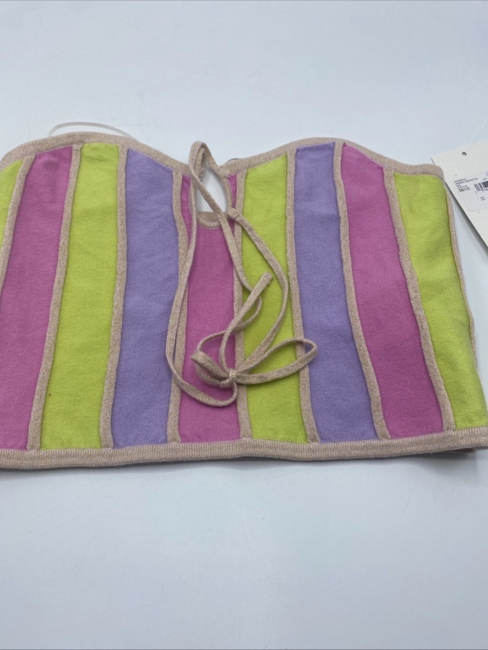 RVCA Upswing Sweater halter Top Rainbow Summer Spring Vacation Vibes Medium 10 - Picture 3 of 5